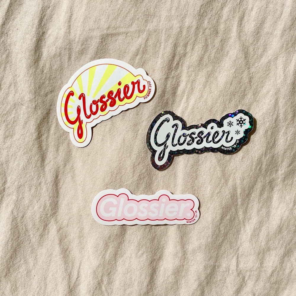 Glossier Stickers (Set of 3)